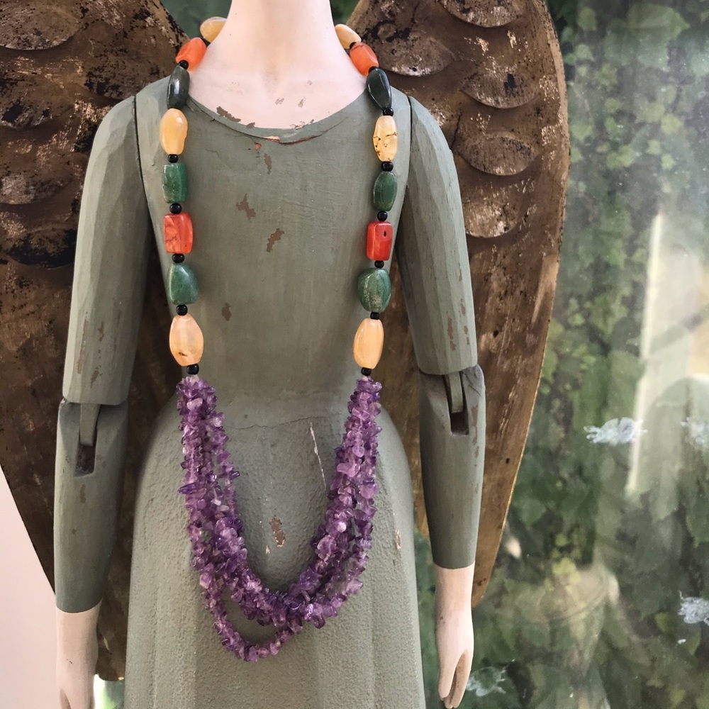 Hobo Amathyst Necklace